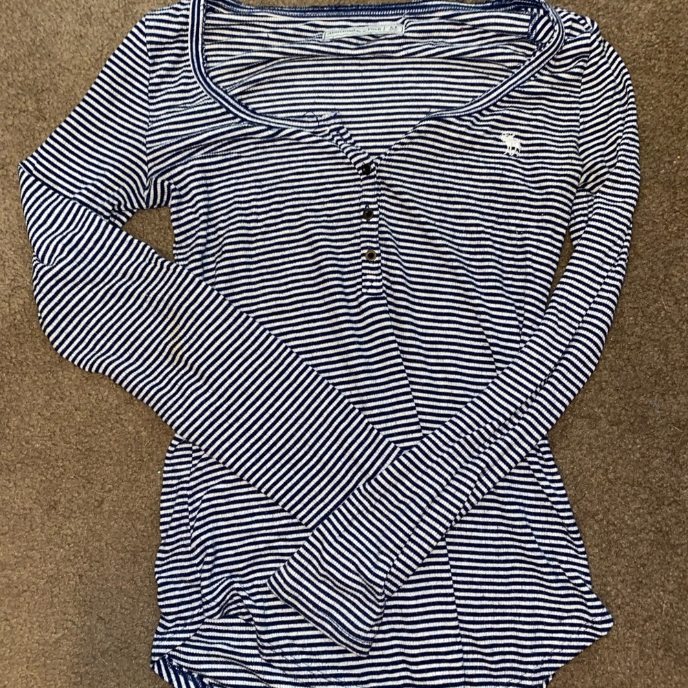 A&F stripped long sleeve